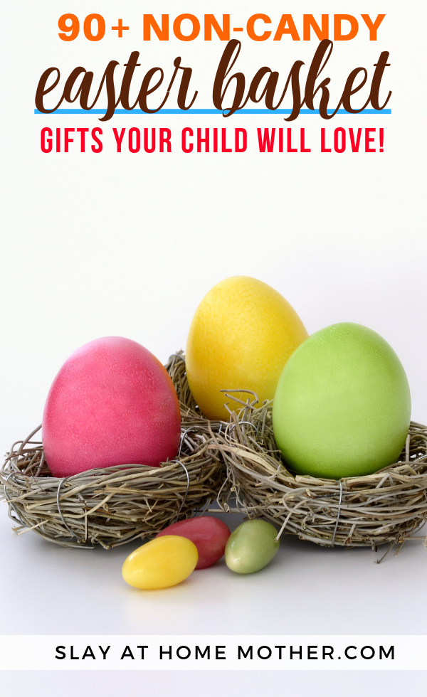 Easter Basket Ideas For Toddlers + FREE Easter Coloring Pages #easter #slayathomemother - SLAYathomemother.com