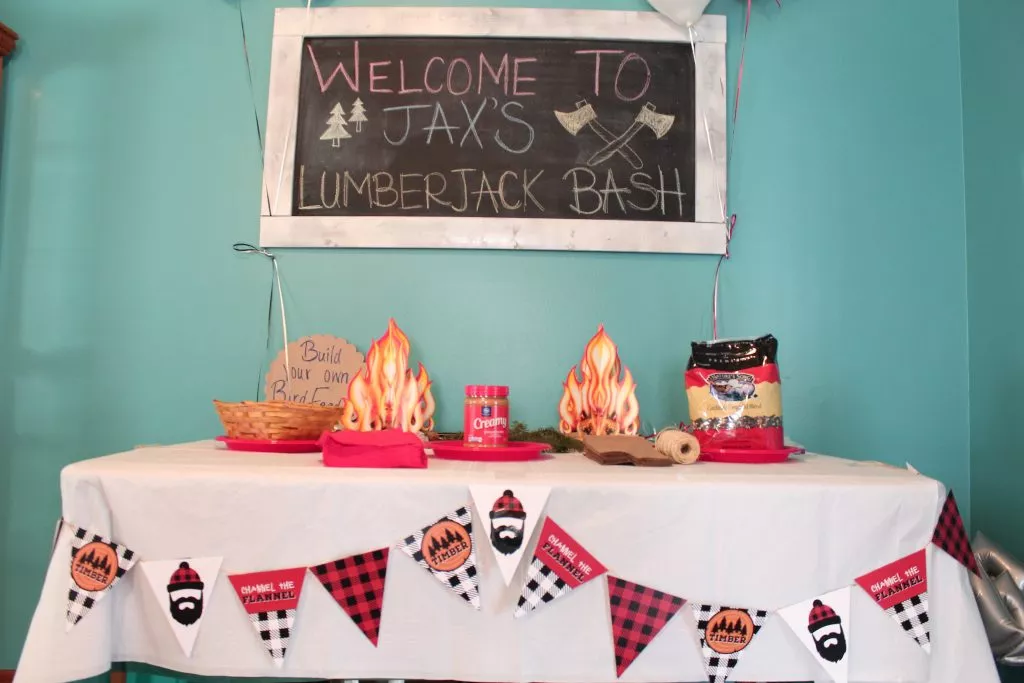 Jax's Lumberjack Birthday Bash - SlayAtHomeMother.com #lumberjackparty #2ndbirthdayparty #lumberjackbirthday