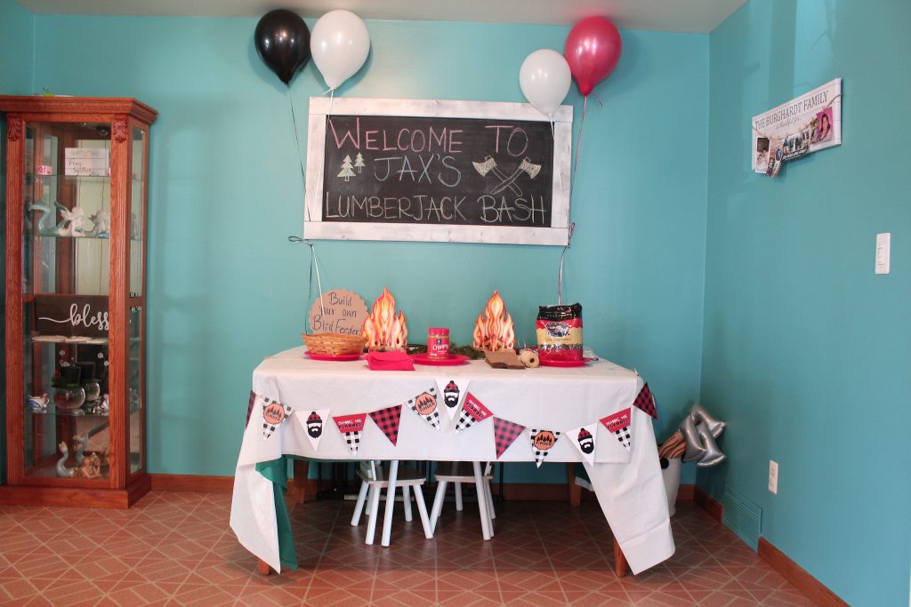 Jax's Lumberjack Birthday Bash - SlayAtHomeMother.com #lumberjackparty #2ndbirthdayparty #lumberjackbirthday