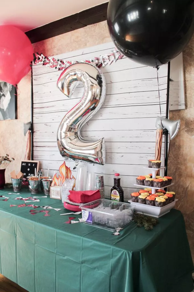 Jax's Lumberjack Birthday Bash - SlayAtHomeMother.com #lumberjackparty #2ndbirthdayparty #lumberjackbirthday