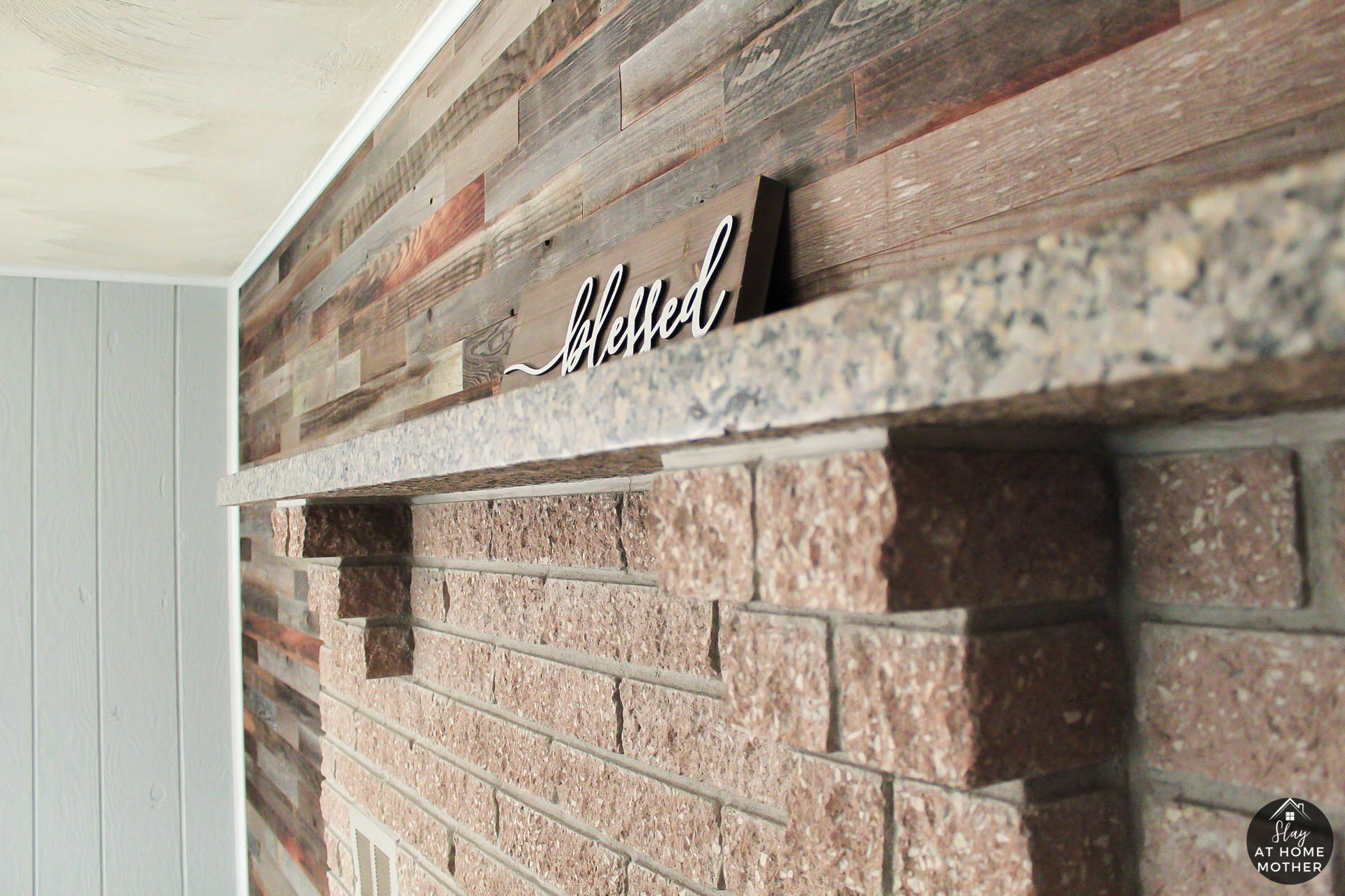 Reclaimed Wood Accent Wall With Plank & Mill