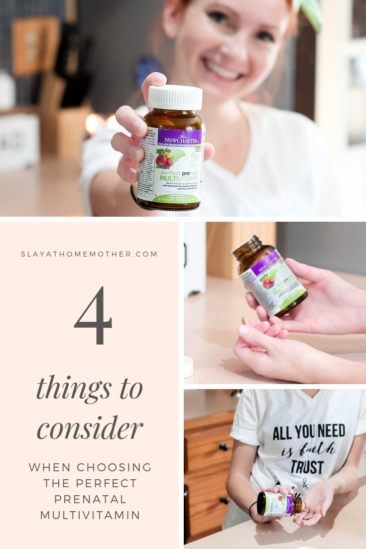 4 Things To Consider When Choosing prenatal vitamins for pregnancy #pregnant #prenatals #slayathomemother -- SlayAtHomeMother.com