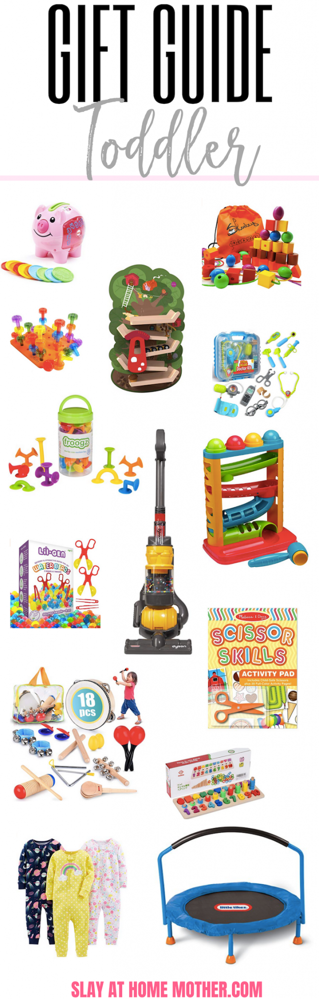 Toddler Christmas Gift Guide - #toddler #giftguide #slayathomemother #christmasgifts SlayAtHomeMother.com