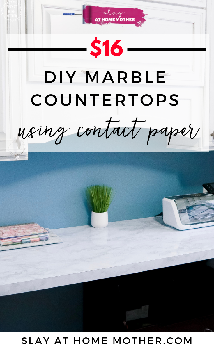 Diy Marble Countertops Using Contact Paper Slay At Home Mother