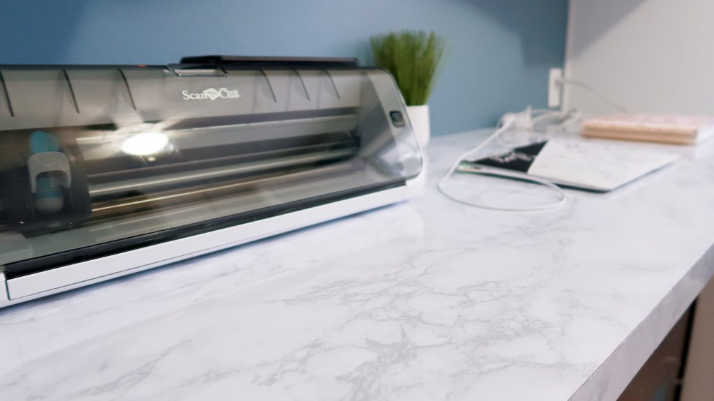 DIY Marble Countertops With Contact Paper via SlayAtHomeMother.com #contactpaper #diy #diycountertops #contactpapercounters #slayathomemother