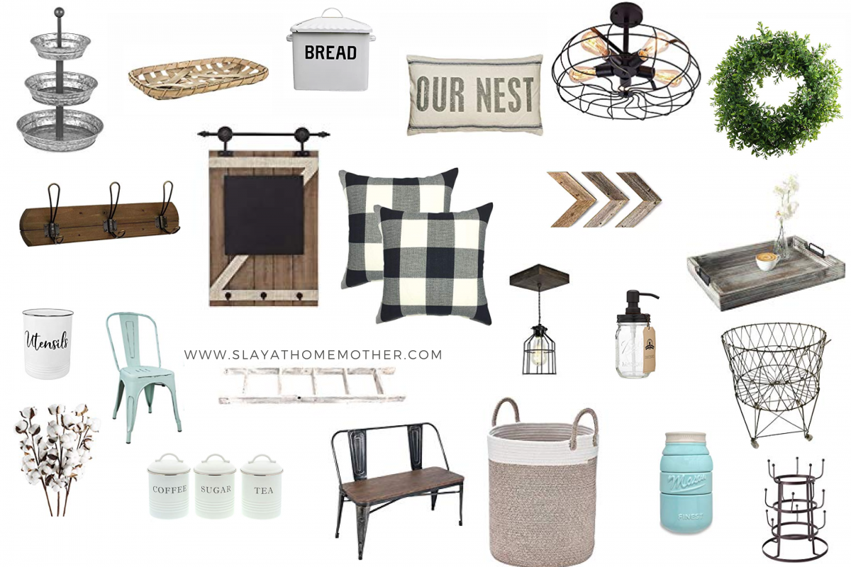 The Best Farmhouse Decor On Amazon #farmhouse #farmhousedecor #slayathomemother #amazonfinds - SlayAtHomeMother.com
