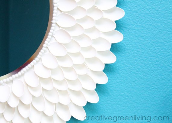 Designer-Inspired Chrysanthemum Sunburst Mirror From CreativeGreenLiving.com -- SlayAtHomeMother.com