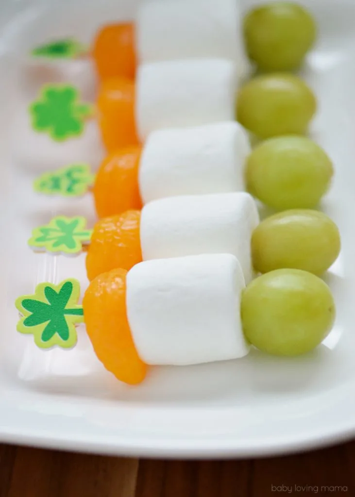 Irish-Flag-St-Patricks-Day-Fruit-Skewers from FindingZest.com - SLAYathomemother.com