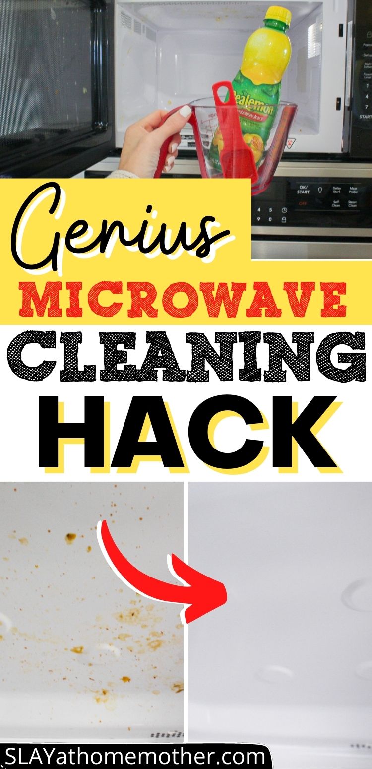 Microwave Cleaning HACK (The NoScrub Method To A Clean Microwave)