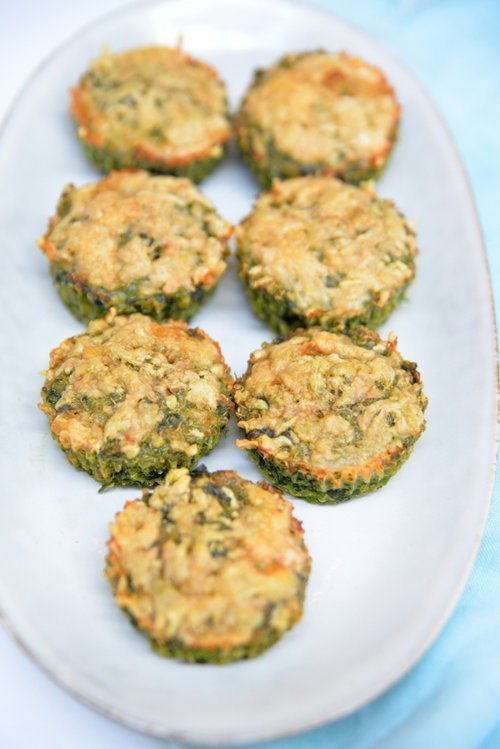 spinach and cheese quinoa cups