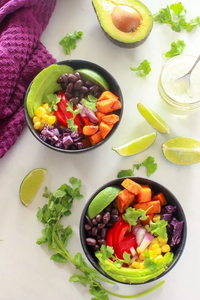 Mexican-Buddha-Bowl-with-Cilantro-Lime-Sauce-is-easy-and-so-tasty-perfect-for-meal-prep-and-clean-eating