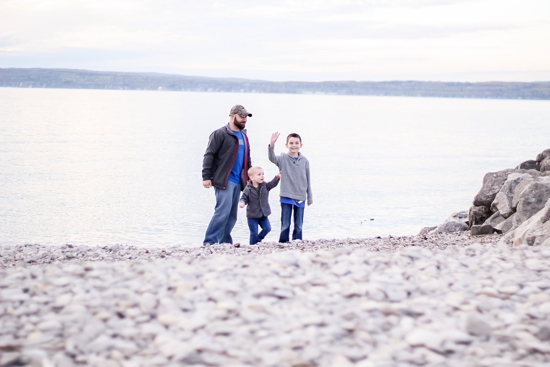 petoskey mi boys on beach