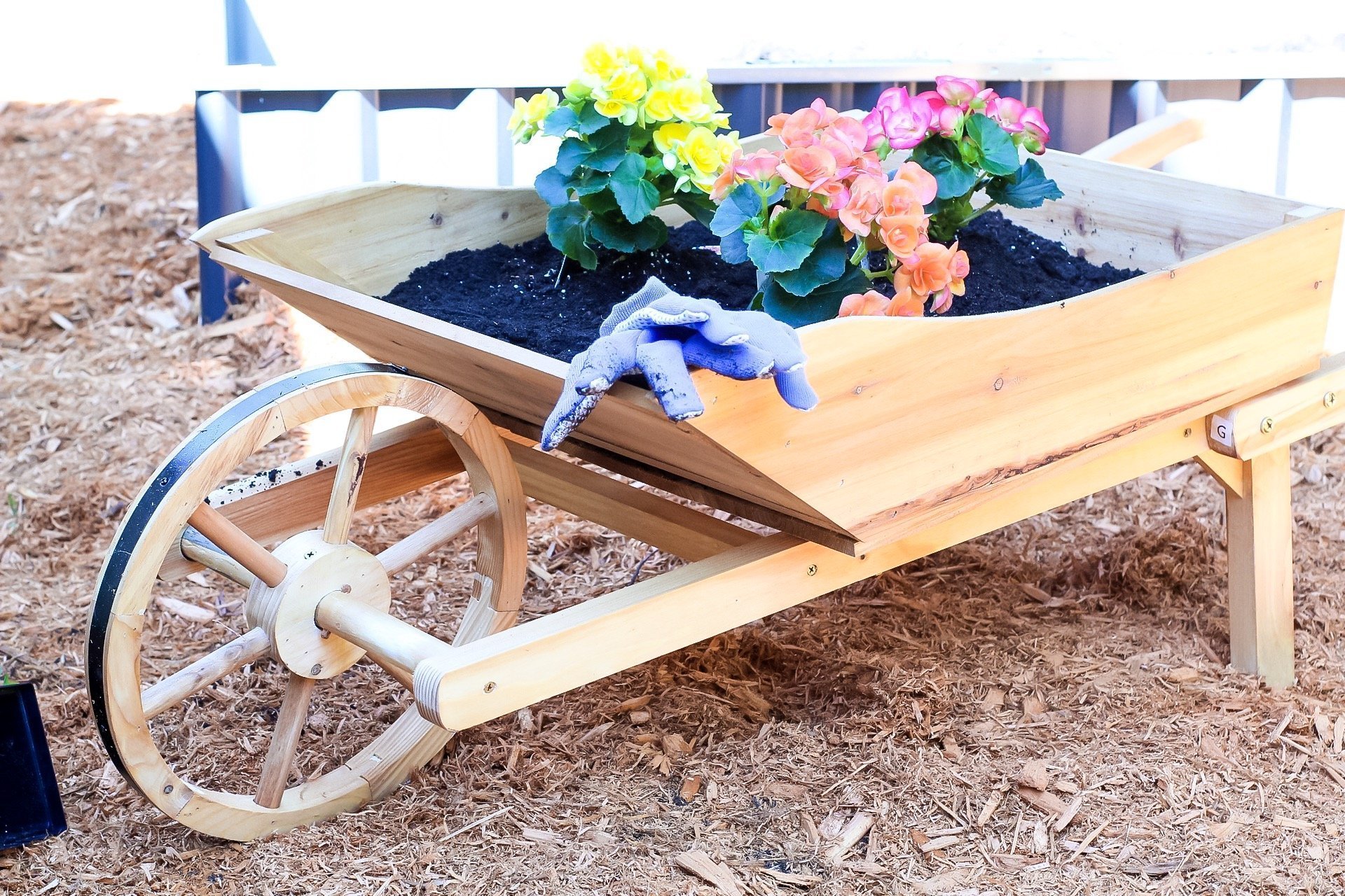 gardening tips - filling up the wheelbarrow