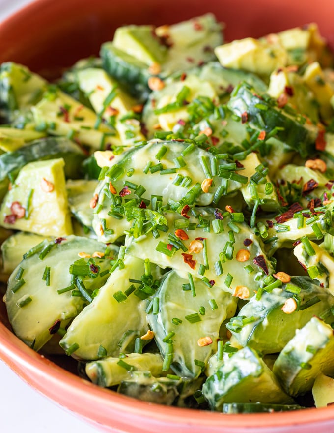 Cucumber Avocado Salad