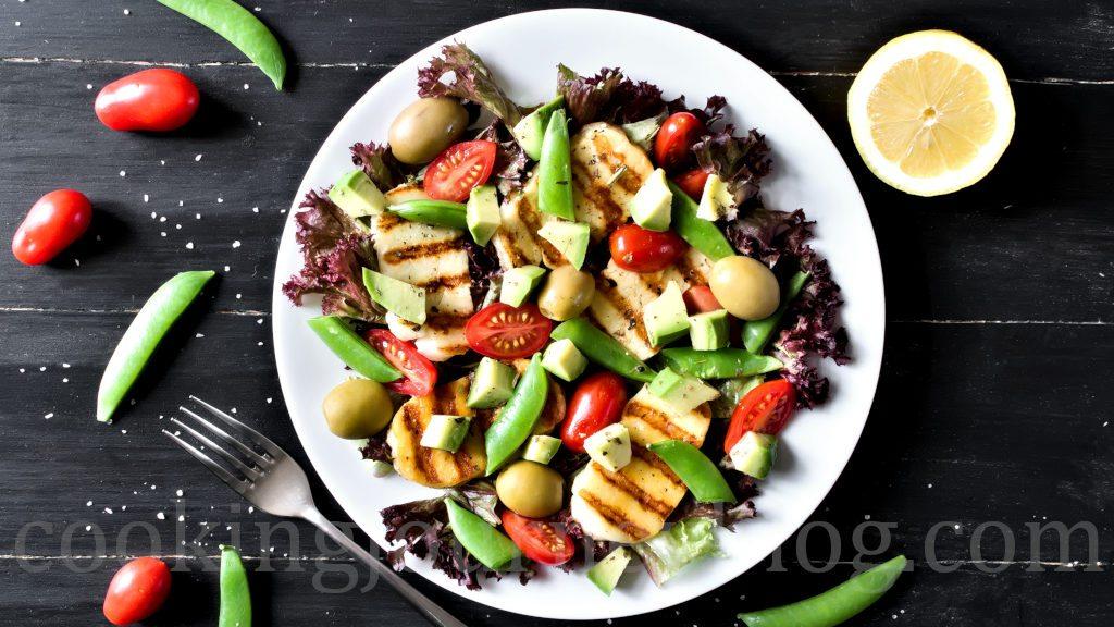 Grilled-Halloumi-and-Avocado-Salad-Avocado-Salad-Recipes-2018