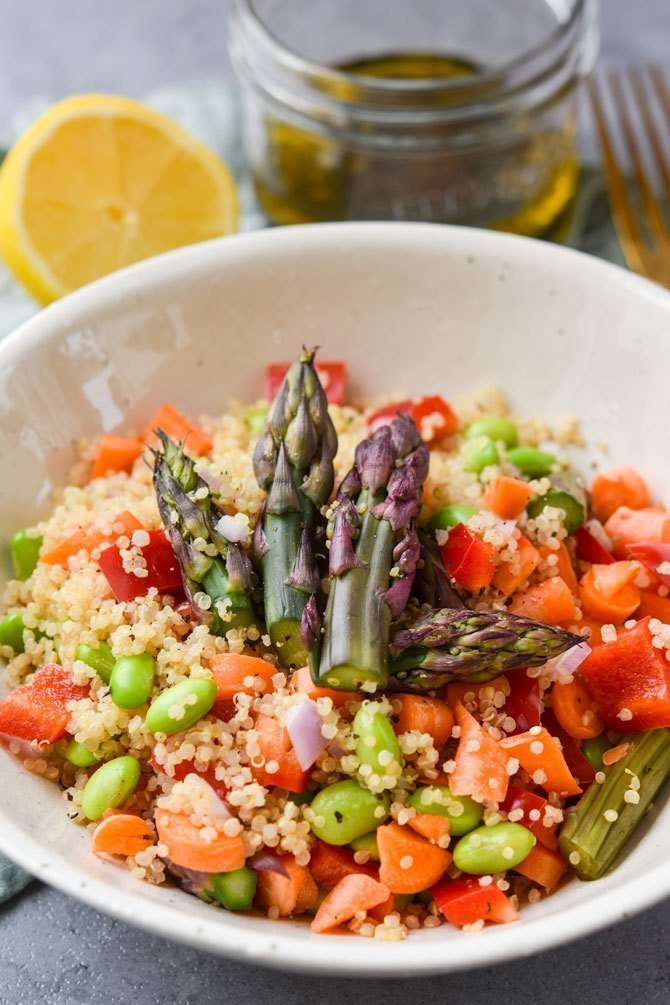 quinoa asparagus salad