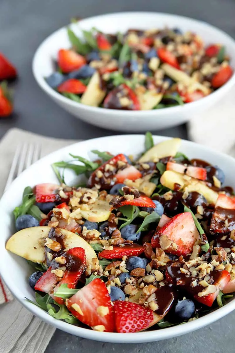 Summer Salad With Chocolate Balsamic Vinaigrette