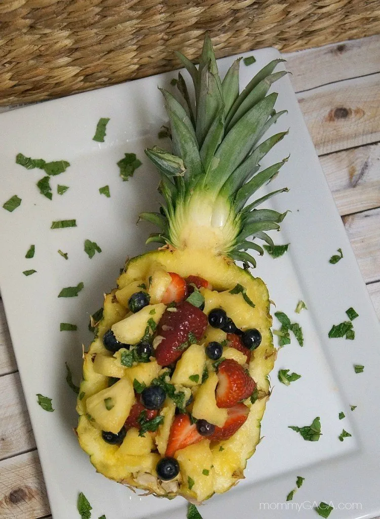 summer-entertaining-tropical-honey-mint-pineapple-fruit-salad