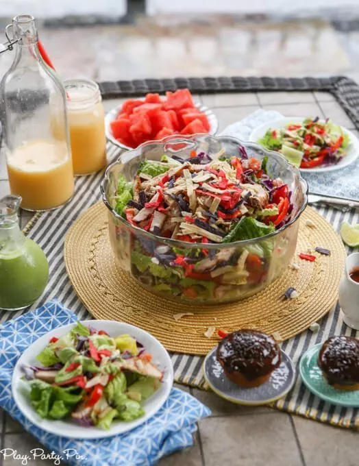 Southwestern Chicken Salad with Cilantro Lime Dressing