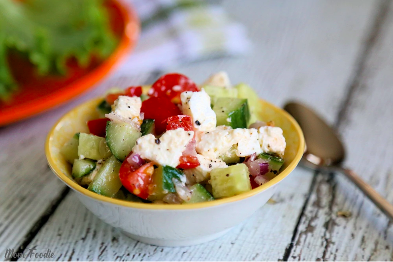 cucumber tomato feta salad