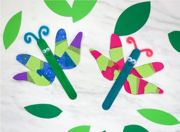 Popsicle Stick Dragonfly Craft