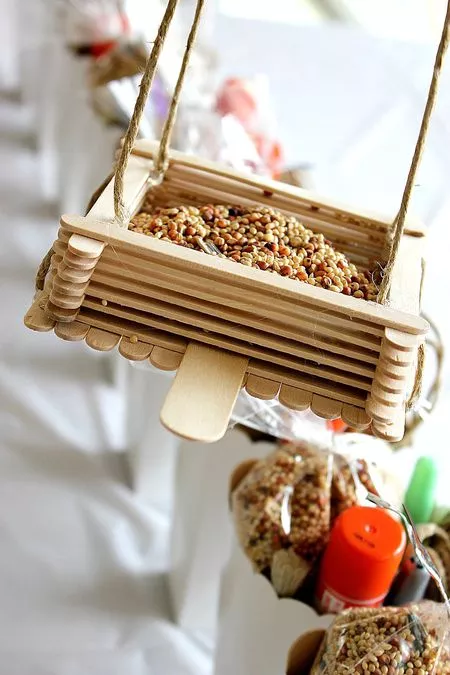 Popsicle Stick Bird Feeder