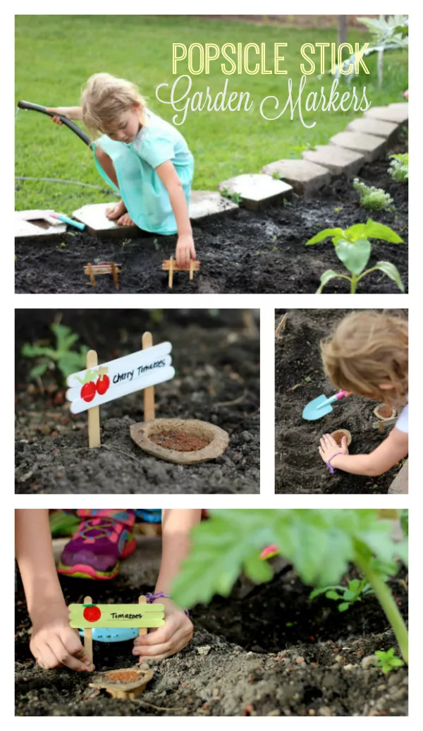 Popsicle Stick Garden Markers