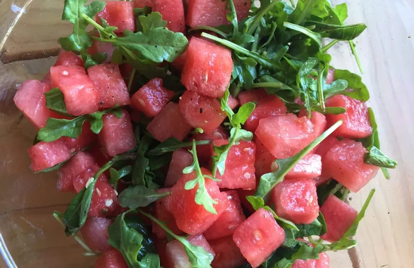 Watermelon Arugula Salad