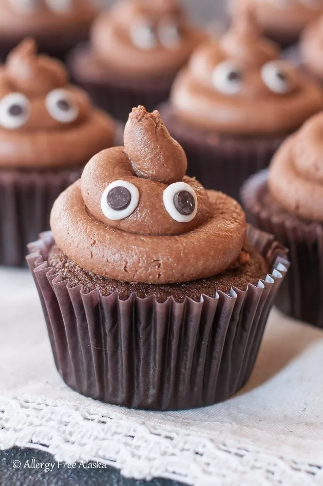 Poop Emoji Cupcakes