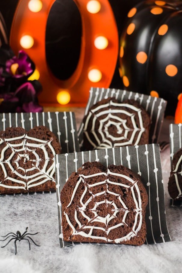 Chocolate Spiderwebs Bread