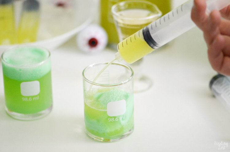 Halloween treats for kids - Mad Scientist Green Punch