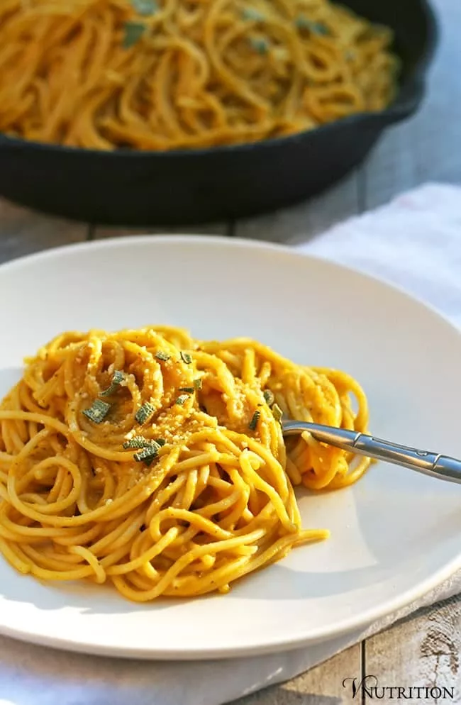 vegan pumpkin pasta