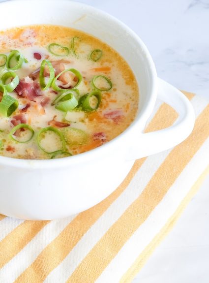 Instant Pot Corn Chowder With Bacon And Potatoes