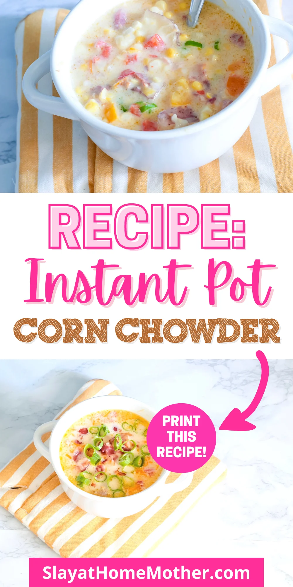 instant pot corn chowder pin