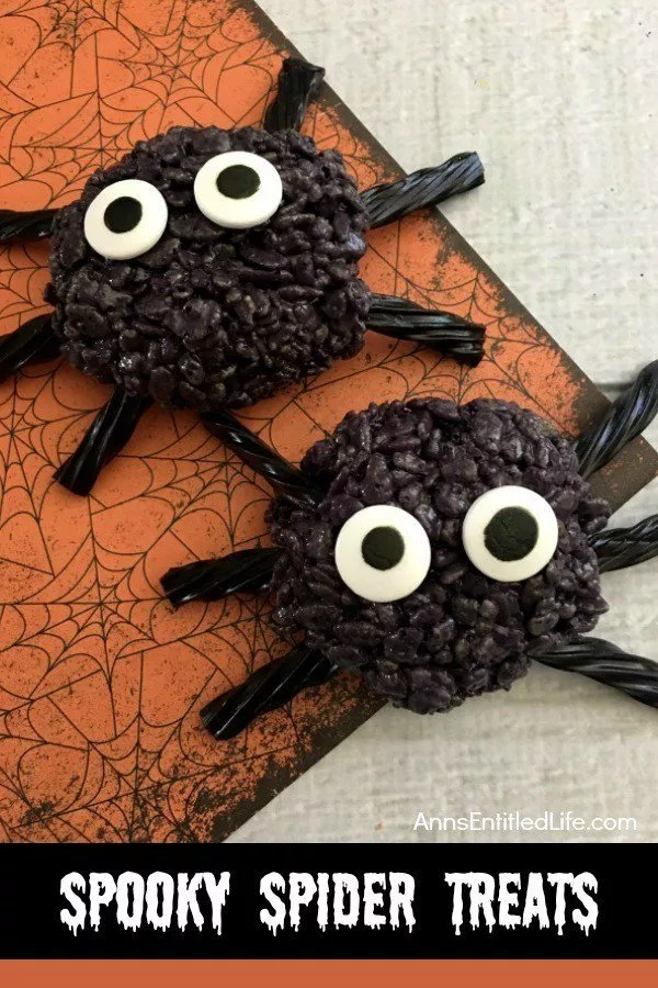 Halloween treats for kids - Spooky Spider Treats with eyeball candies