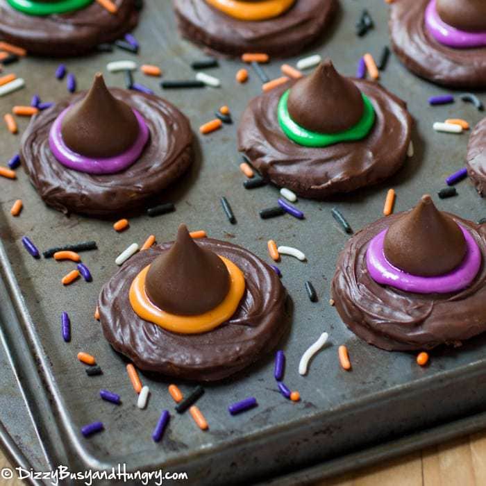 Halloween treats for kids - Witch Hat Cookies