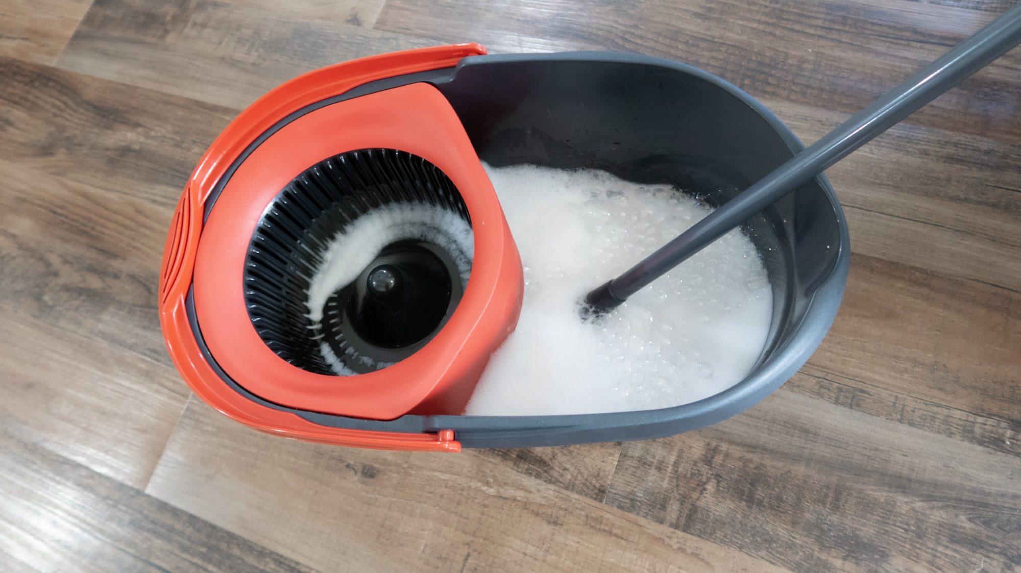 Homemade Floor Cleaner suds