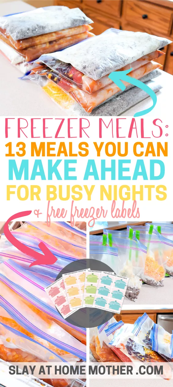 Busy Mom's Freezer Meal Plan