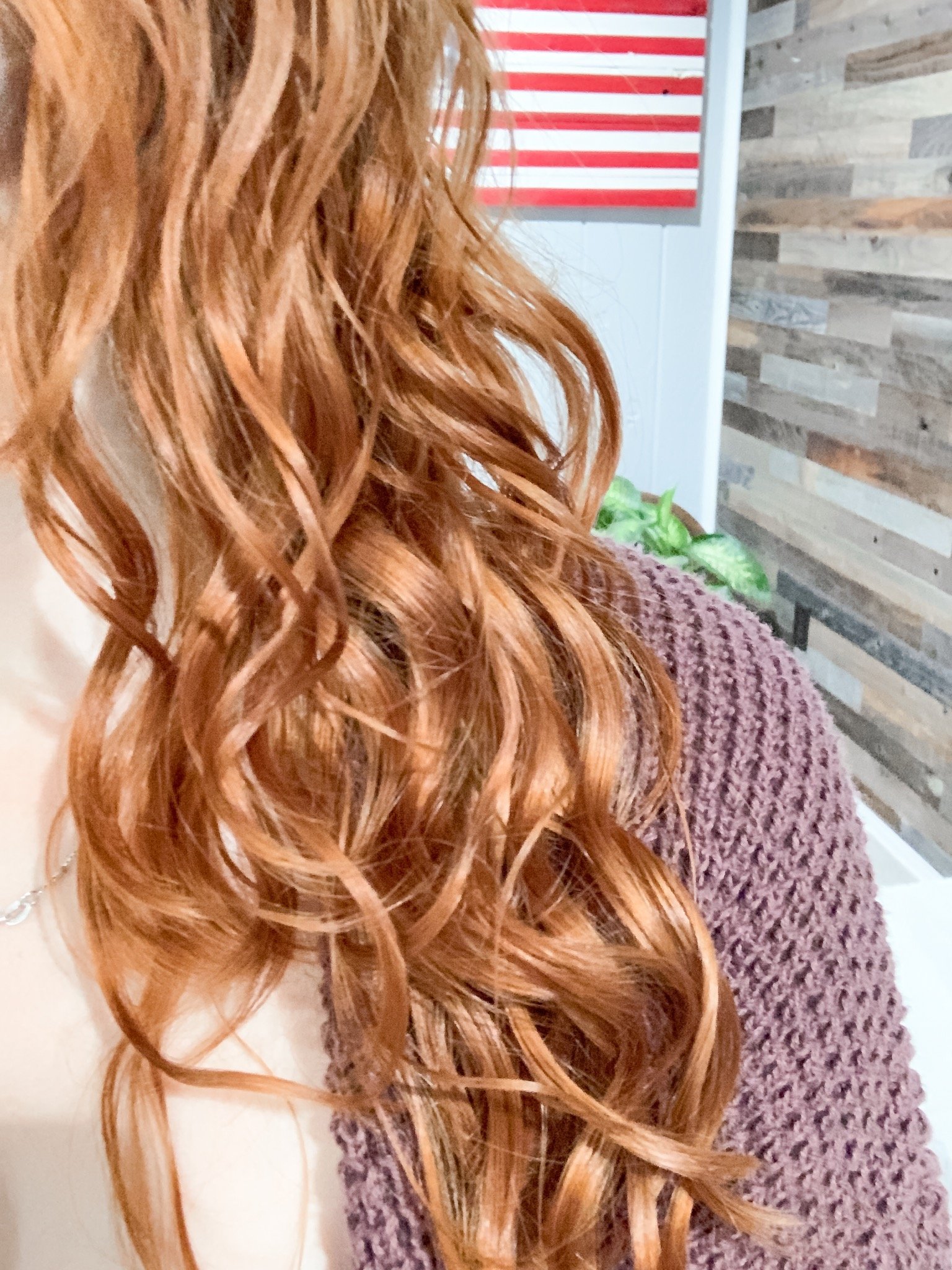 closeup waves curly girl method