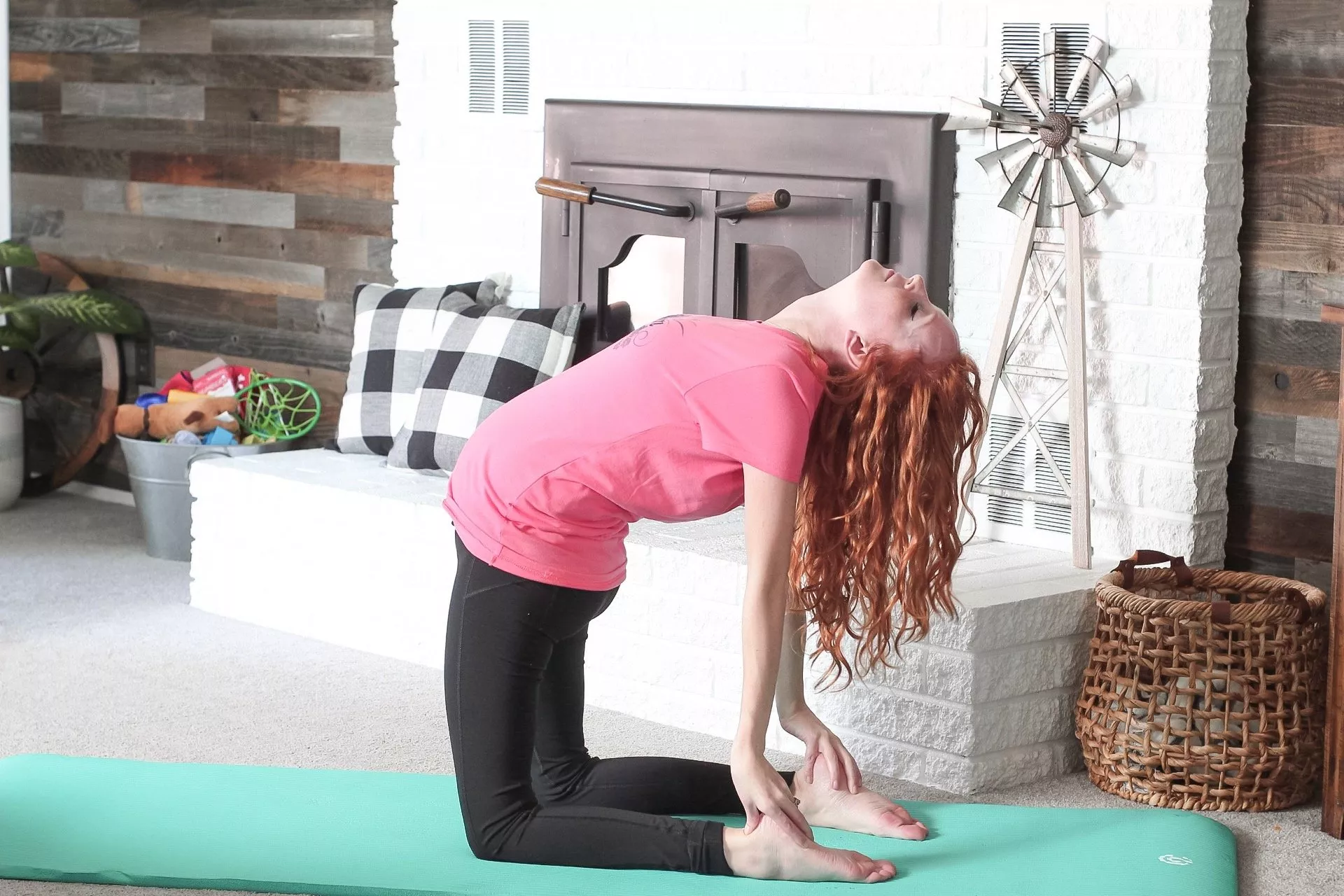 prenatal yoga poses camel