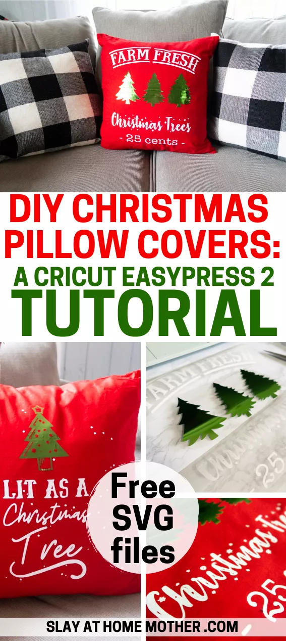 DIY Christmas Pillow Covers: CRICUT EASYPRESS 2 PROJECTS
