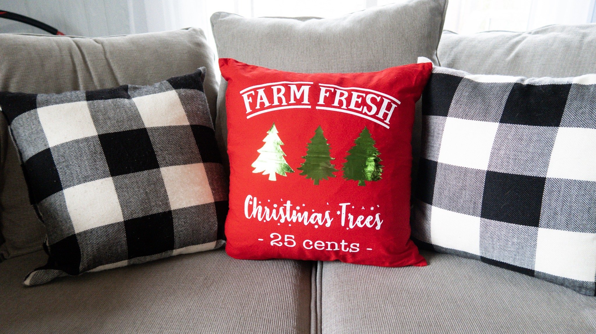 DIY Christmas Pillow Covers (An Easy Cricut Tutorial)