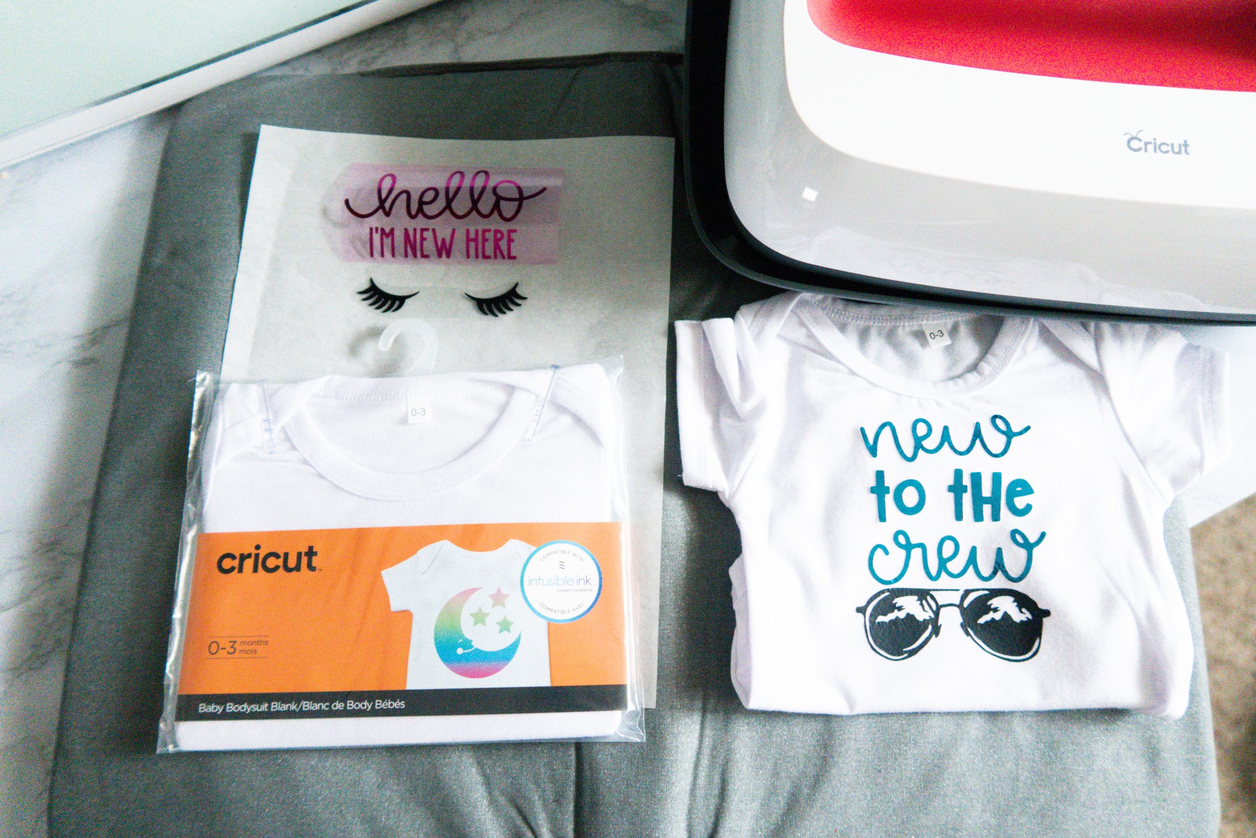 Cricut SportFlex Iron-On (Easy DIY Baby Onesies)