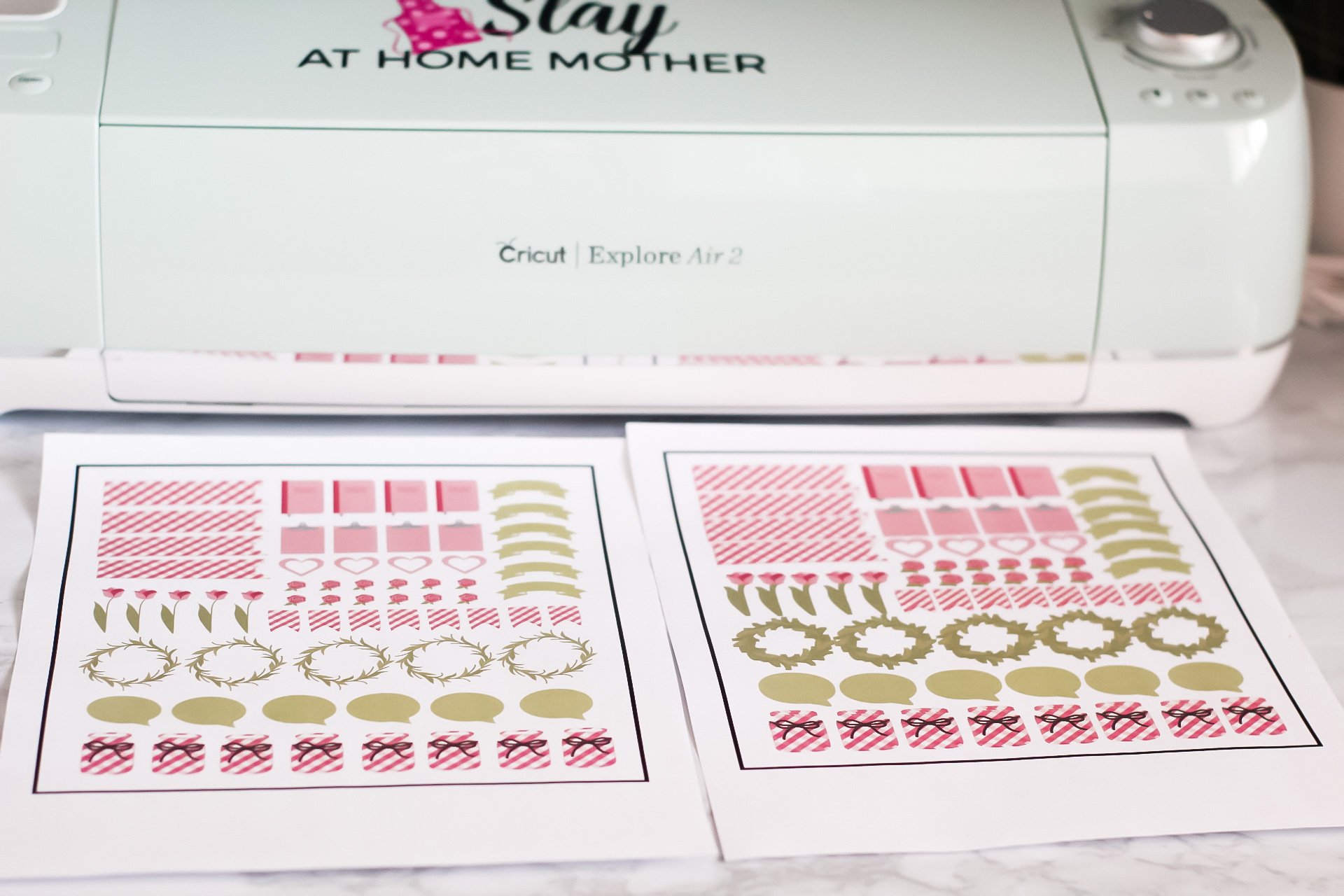 cricut print then cut tutorial easy diy stickers slay at home mother