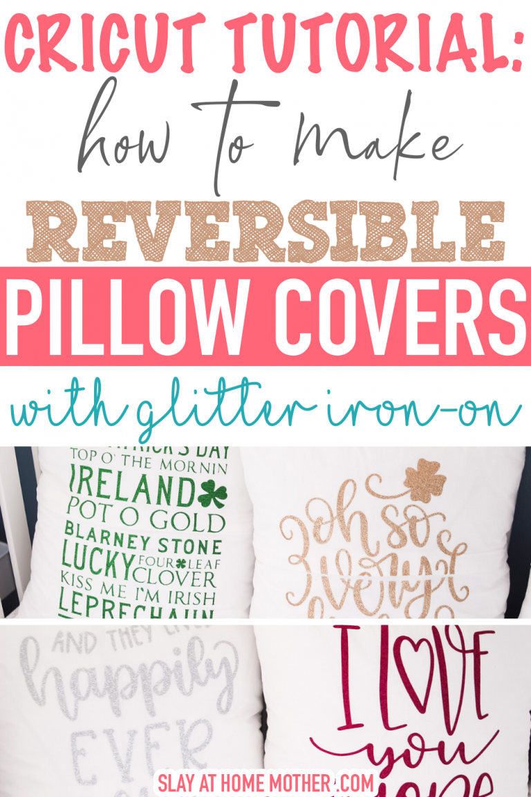 How To Use Glitter IronOn Vinyl (7 DIY Pillow Covers)