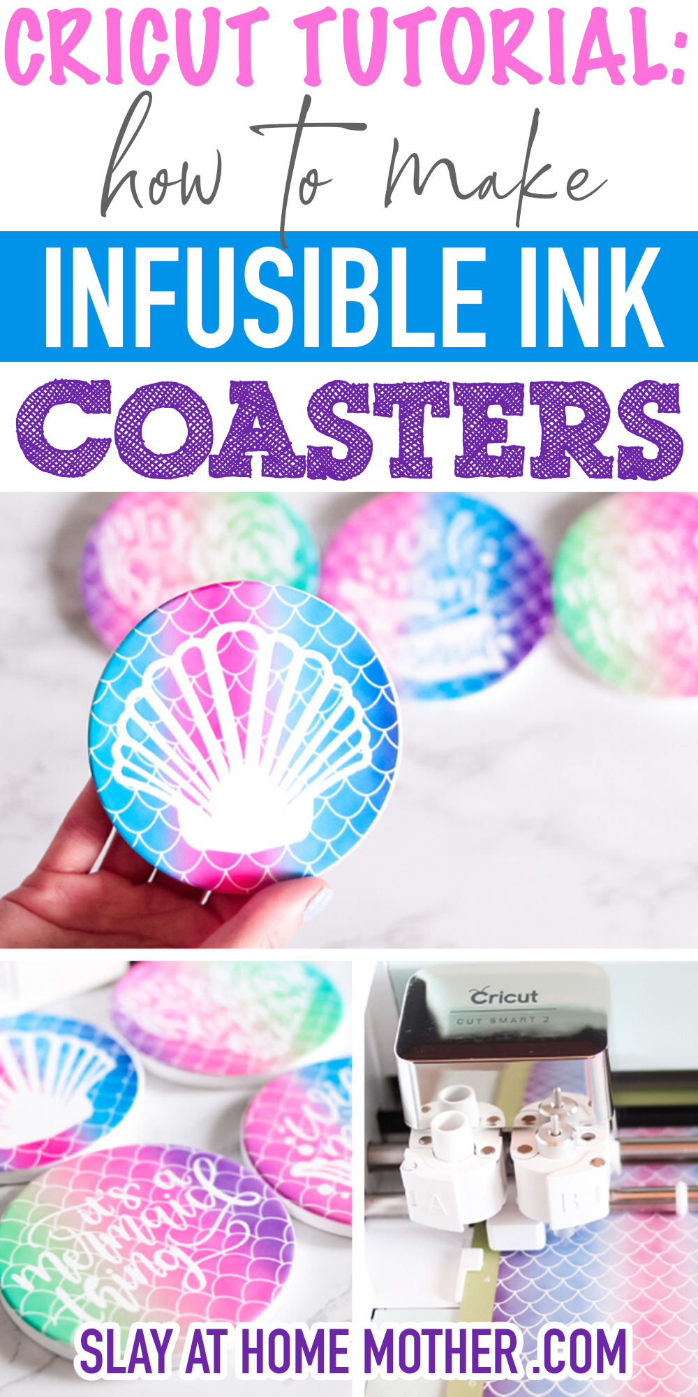 cricut infusible ink coasters