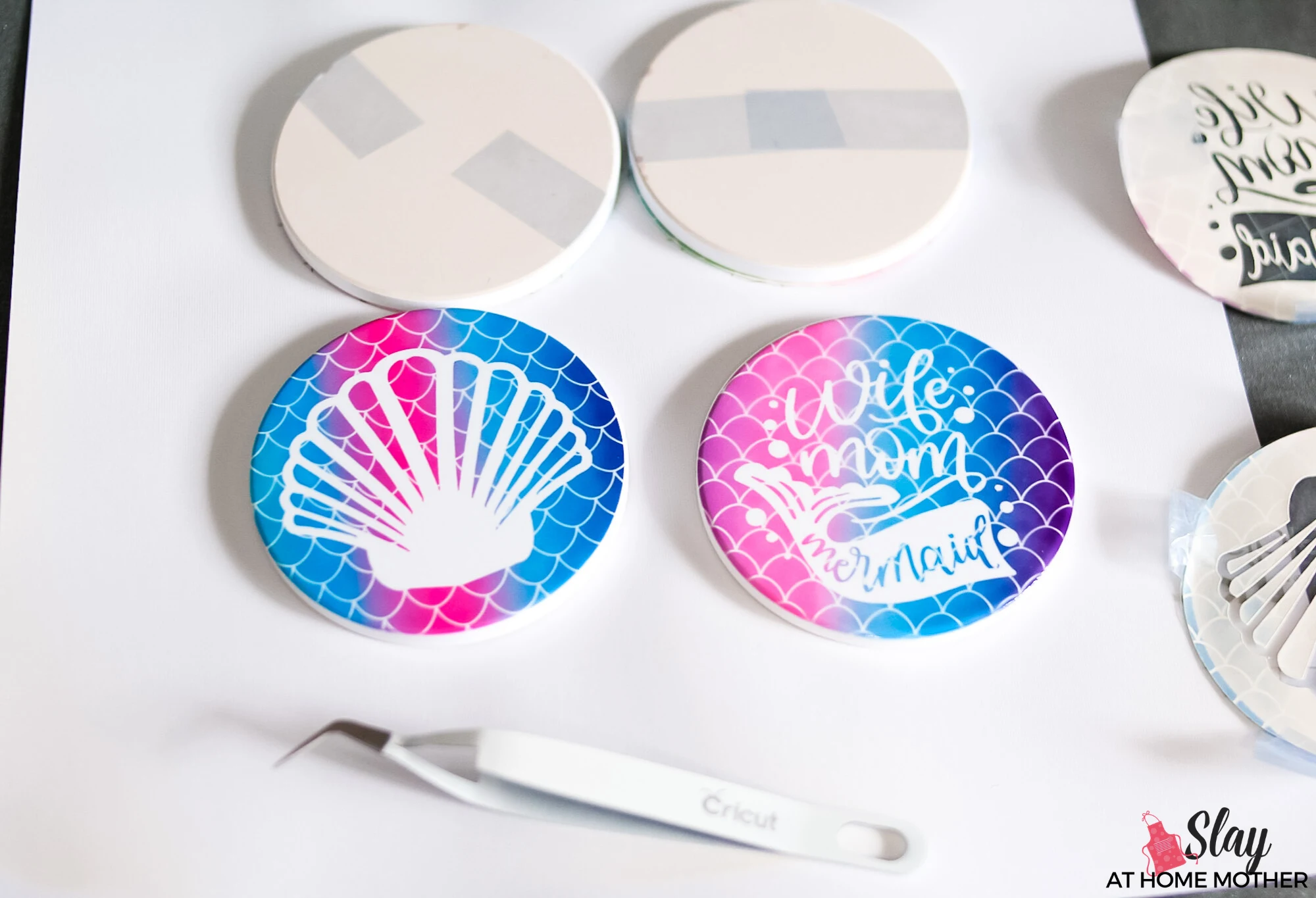 CRICUT INFUSIBLE INK COASTERS TUTORIAL - Creates with Love