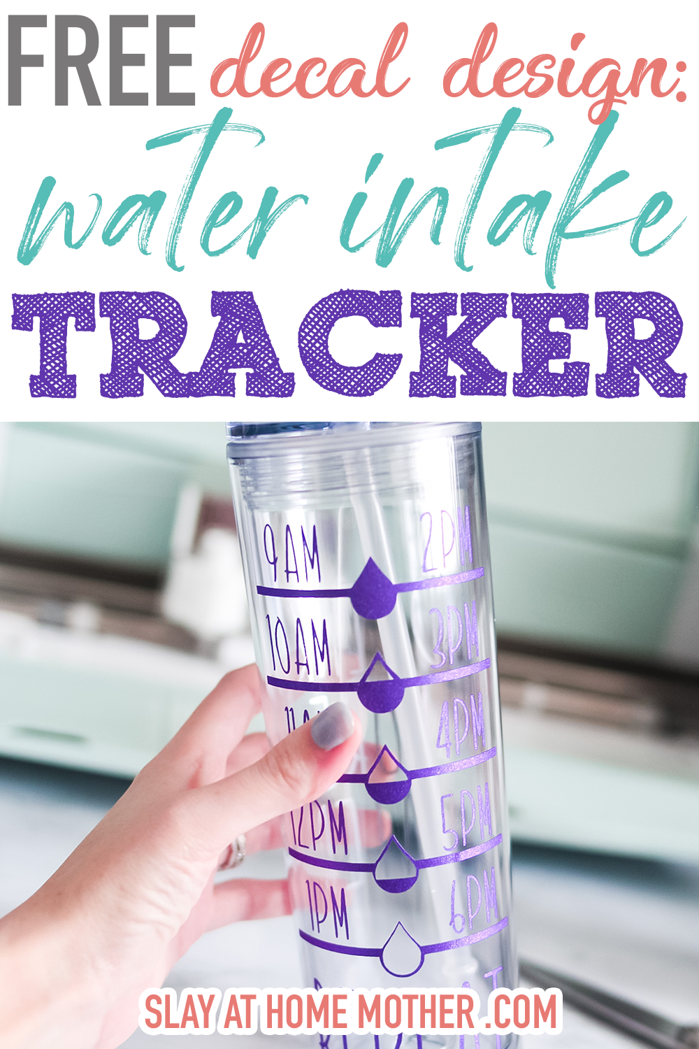 Diy Water Bottle Tracker Decals 5 Skinny Tumbler Tutorial