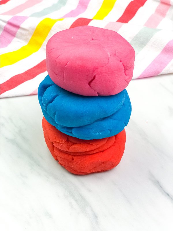 indoor family activities : homemade-play-dough-with-cream-of-tartar-image