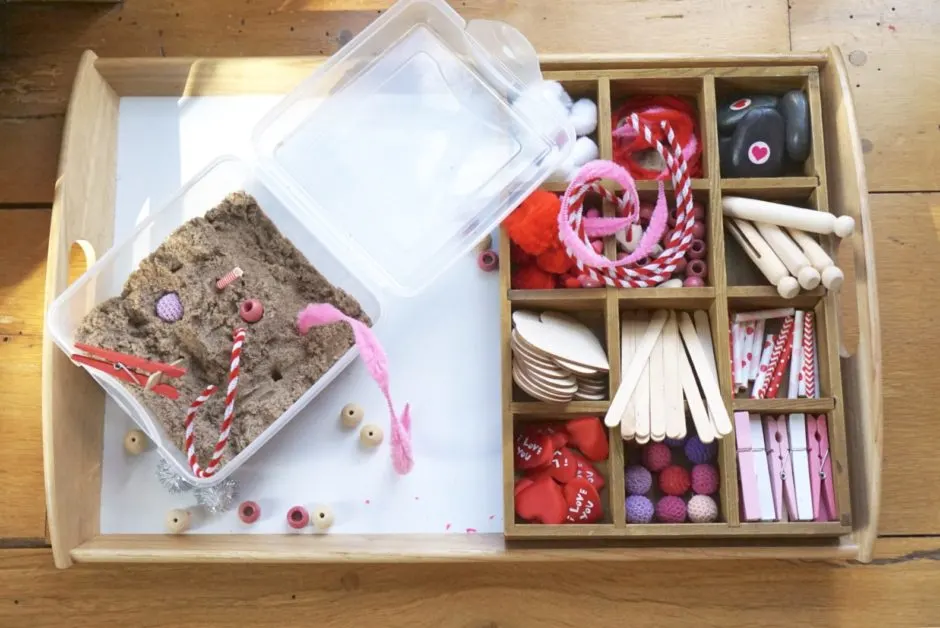 fun indoor activities for kids : tinker trays